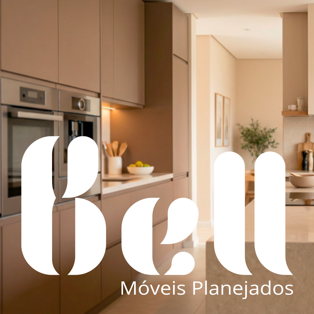 Identidade visual da Bell Móveis Planejados criada por Bruno S. Bastos
